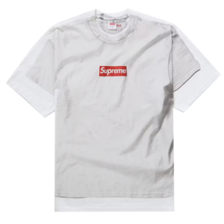 Supreme MM6 Maison Margiela Box Logo Tee White
