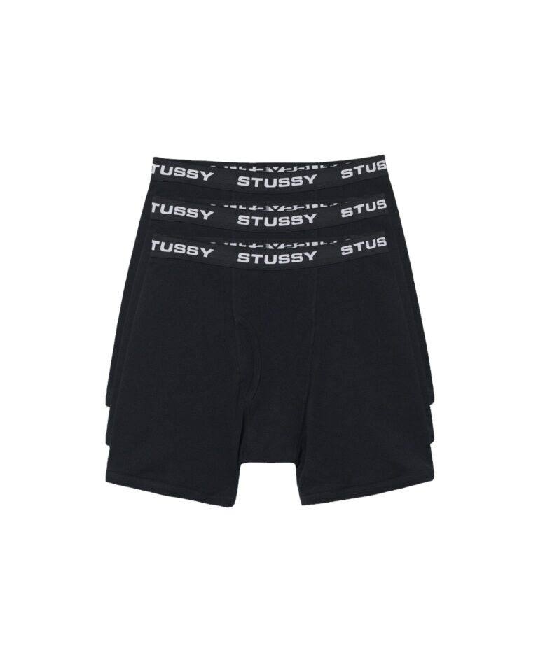STÜSSY BOXER BRIEFS 3 PACK *Black