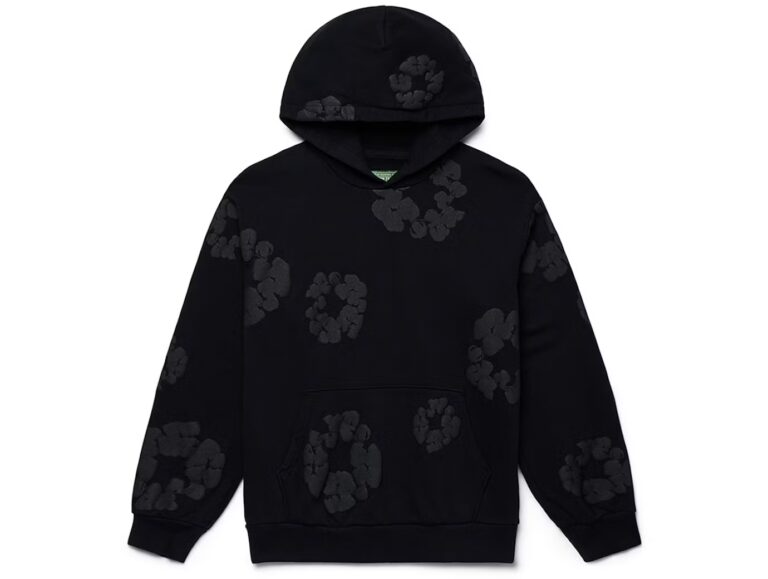 Denim Tears Cotton Wreath Hoodie Black Monochrome