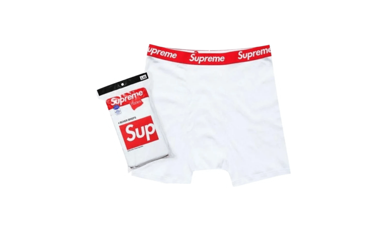 Supreme Hanes Boxer Briefs White 1 kus