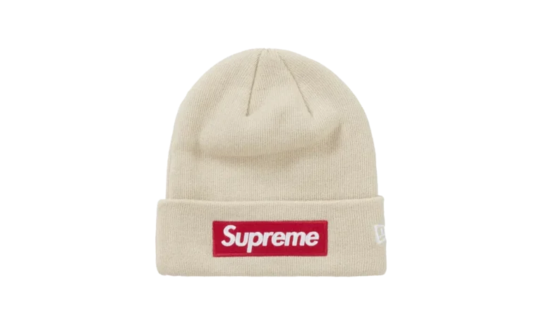 New Era Box Logo Beanie (FW24) Stone