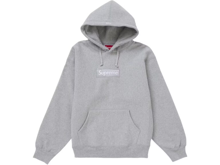 Supreme Box Logo Hooded Sweatshirt (FW24) Heather Grey