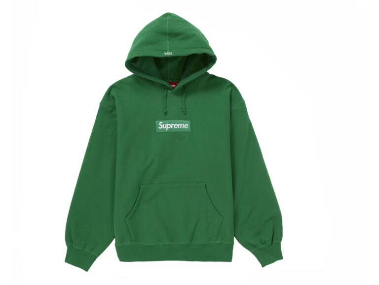 Supreme Box Logo Hooded Sweatshirt (FW24) Green