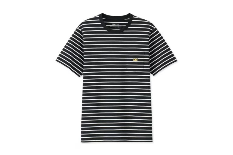 Jean Michel Basquiat Striped Crew Neck Tee T-shirt Velikost L