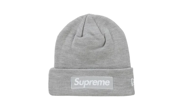 New Era Box Logo Beanie (FW24) Heather Grey