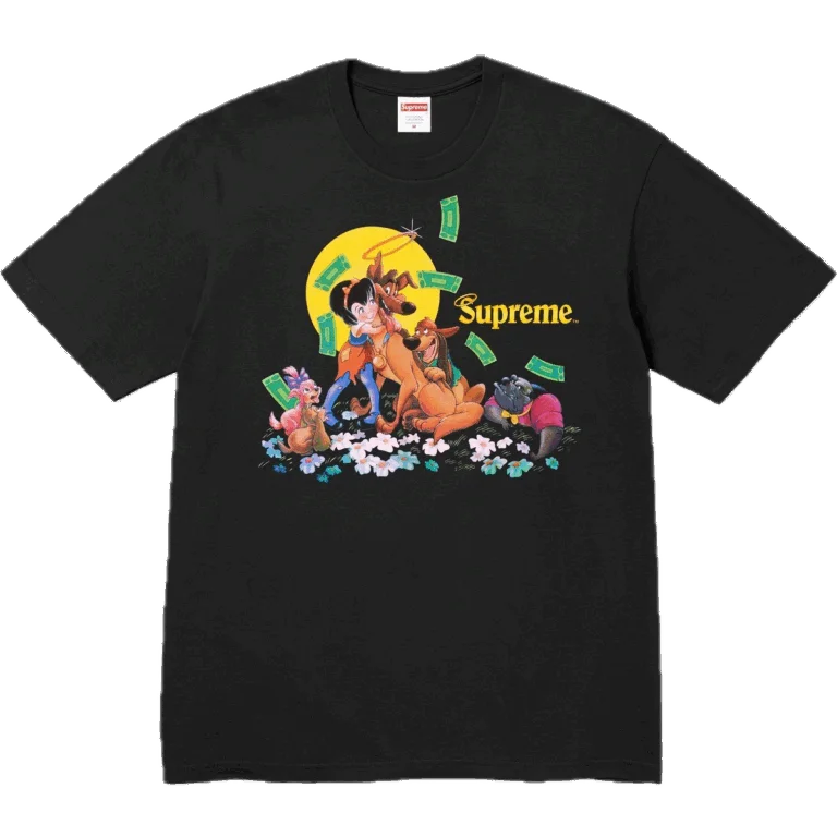 Supreme All Dogs Go To Heaven Tee Black
