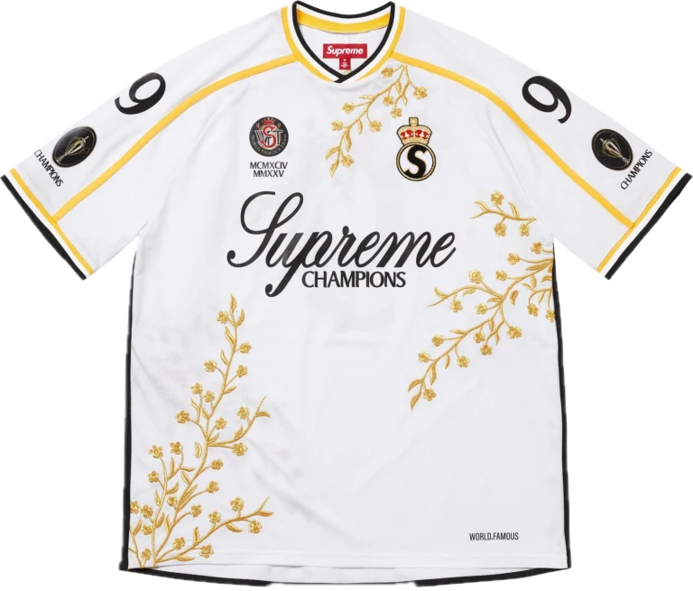 Supreme Floral Soccer Jersey White FW25