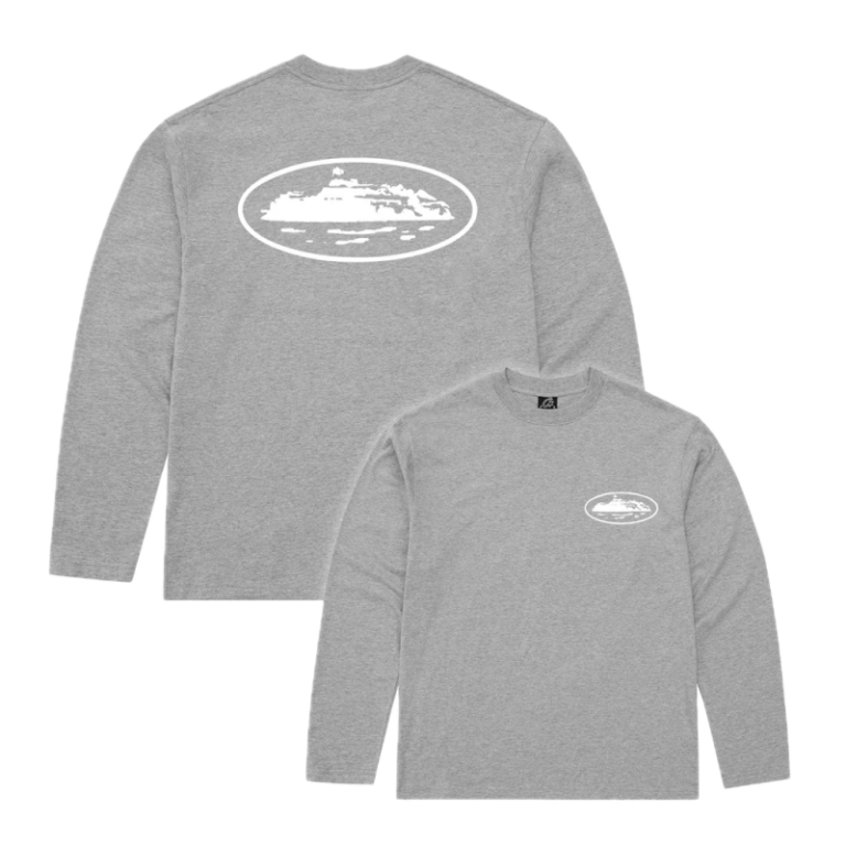 Corteiz OG Island Ls Tee Grey