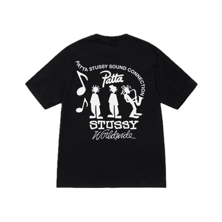 Stussy x Patta Sound Connection Tee Black