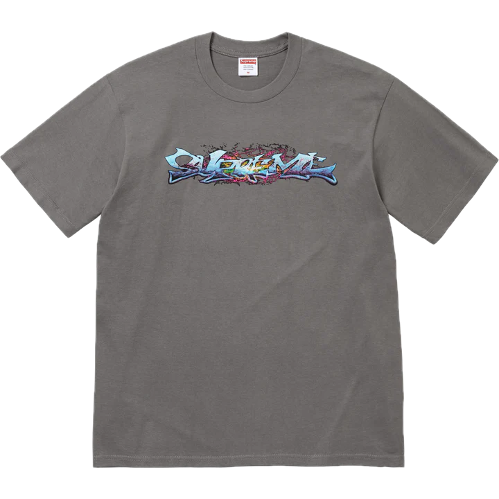 Supreme Tag Tee Grey