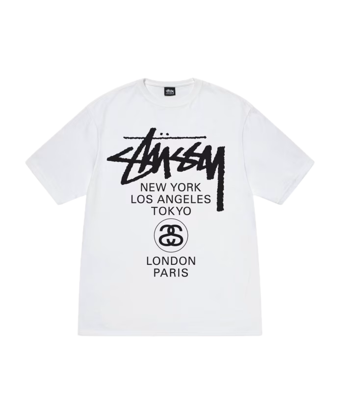 Stussy World Tour Tee White