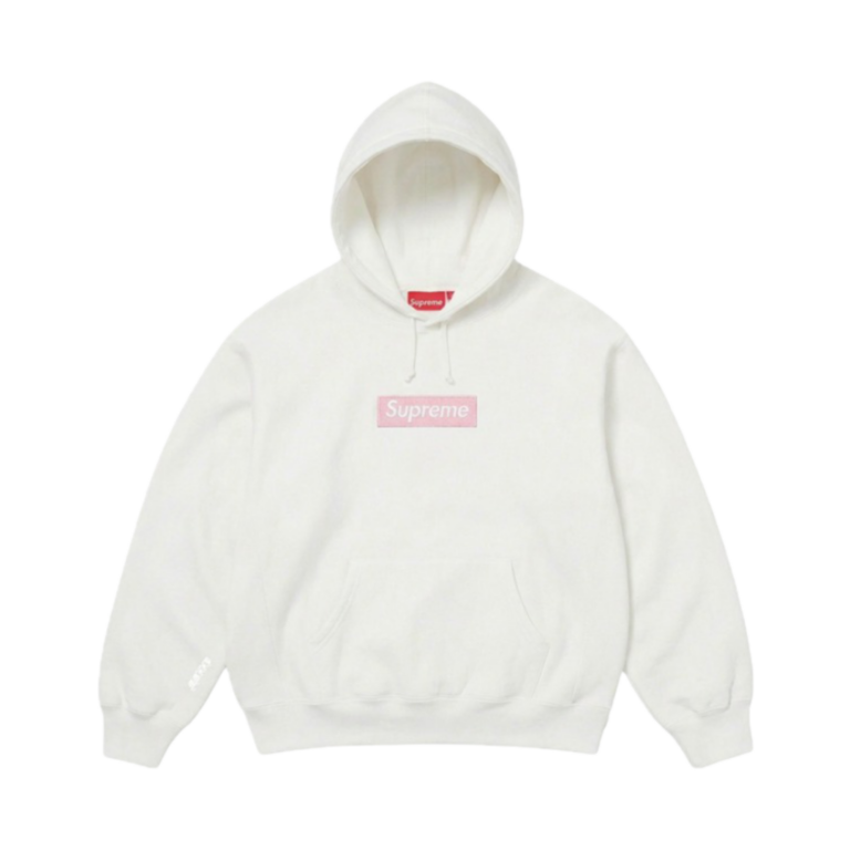Supreme Box Logo Hooded Sweatshirt FW25 White