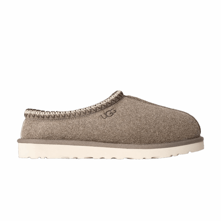 UGG Tasman Shaggy Suede Slipper Smoke Plume