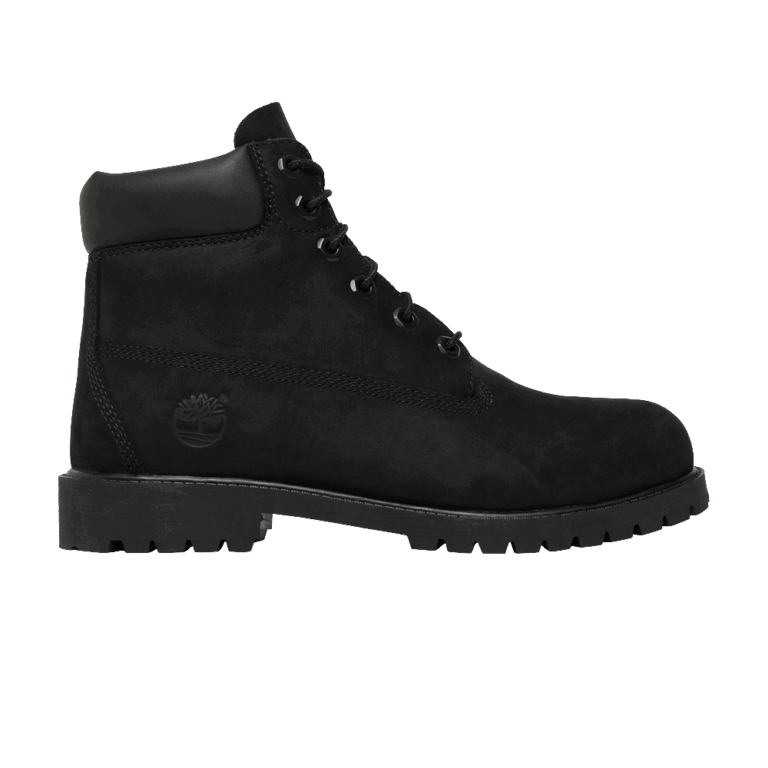 Timberland 6″ Premium Boot Black Nubuck (GS)