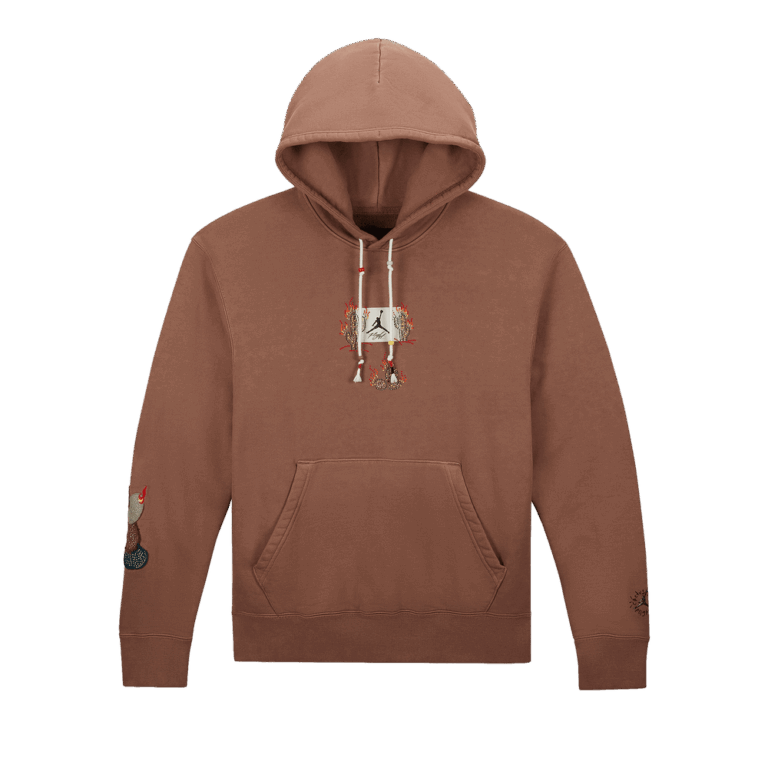 Travis Scott x Jordan Flight Graphic Hoodie Archaeo Brown