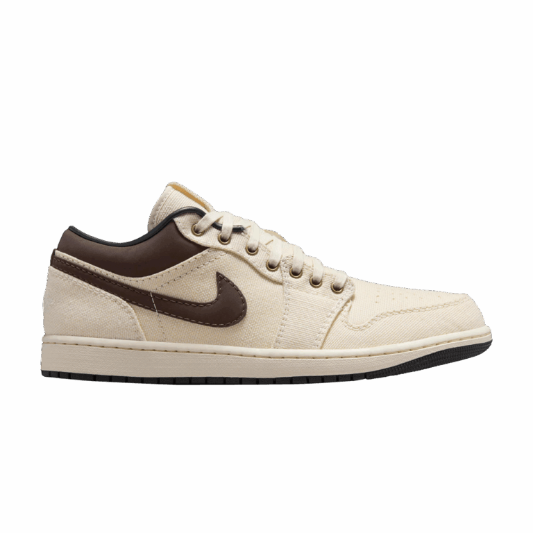 Jordan 1 Low Premium Pale Ivory Off Noir Baroque Brown