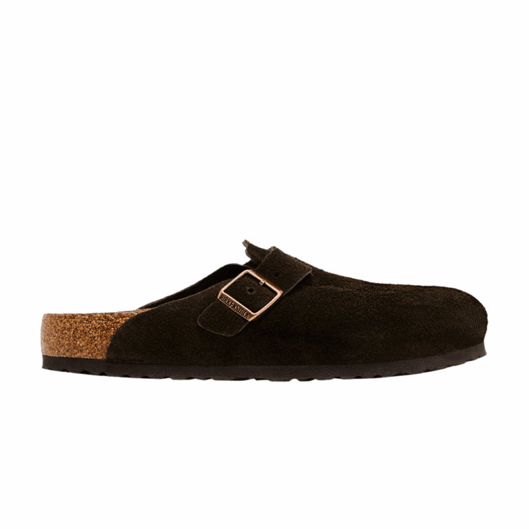 Birkenstock Boston Soft Footbed Suede  Mocha