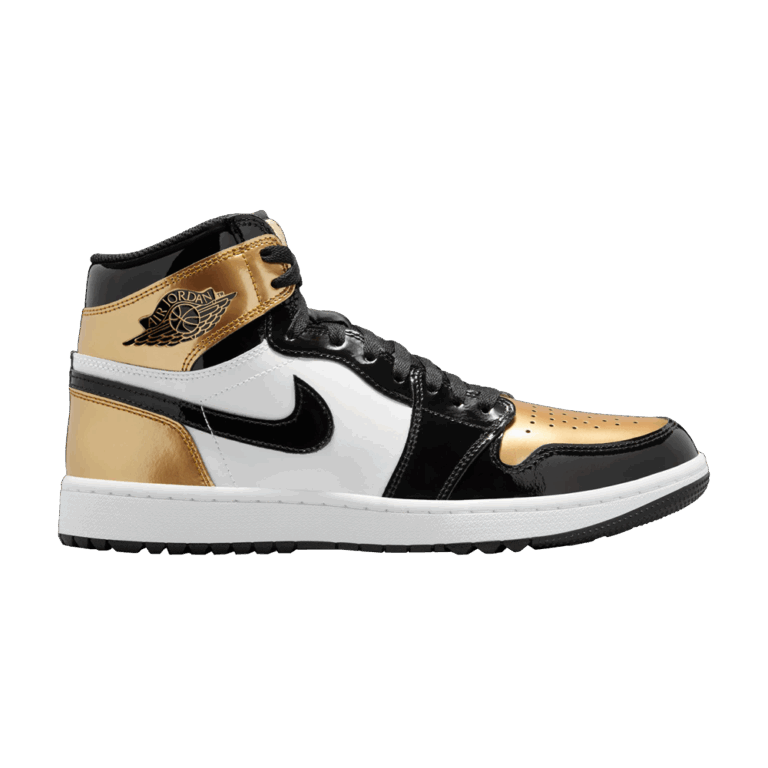 Jordan 1 Retro High Golf Patent Gold Toe