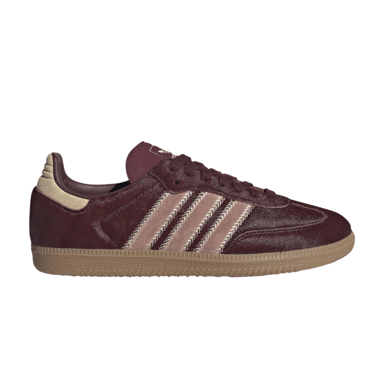 adidas Samba OG Maroon Sand Strata Pony (Women’s)