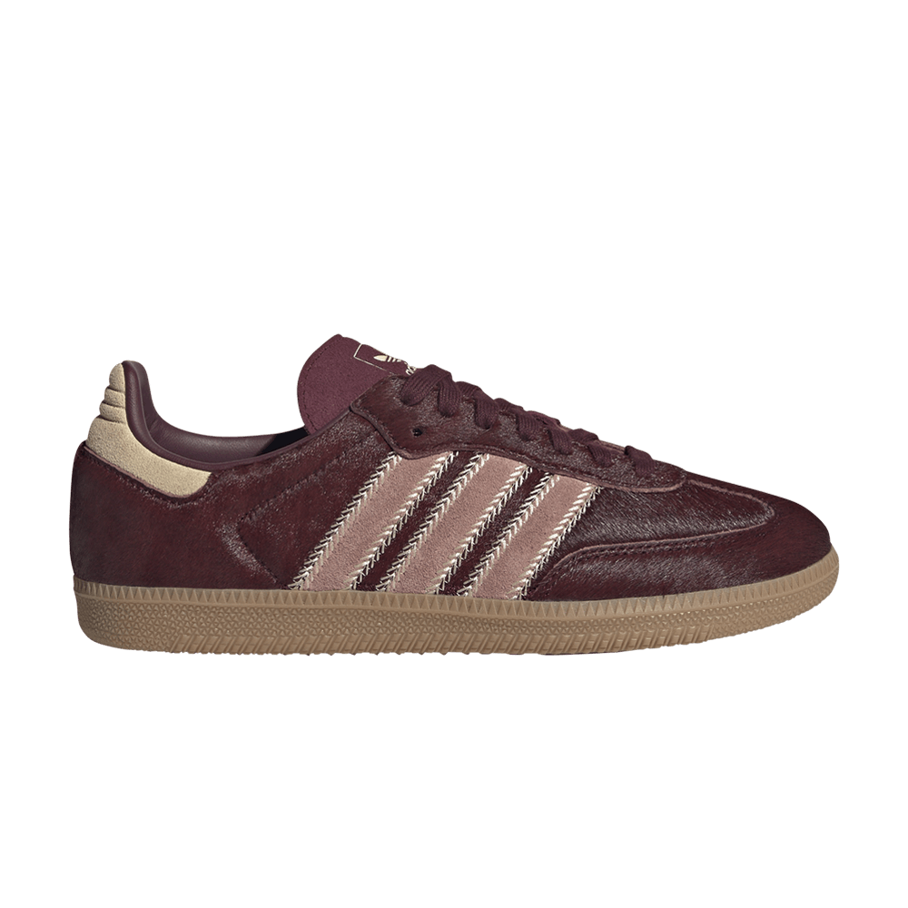 adidas Samba OG Maroon Sand Strata Pony (Women’s) adidas Samba OG Maroon Sand Strata Pony (Women’s)