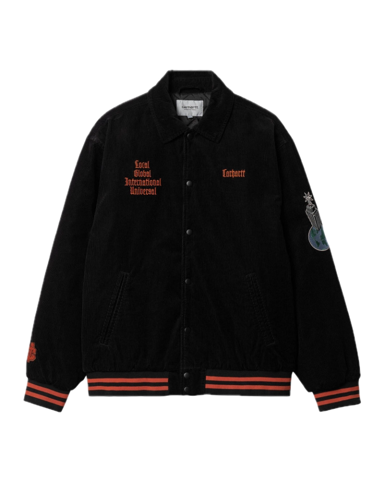 Carhartt Wip Letterman Jacket Black/Brick