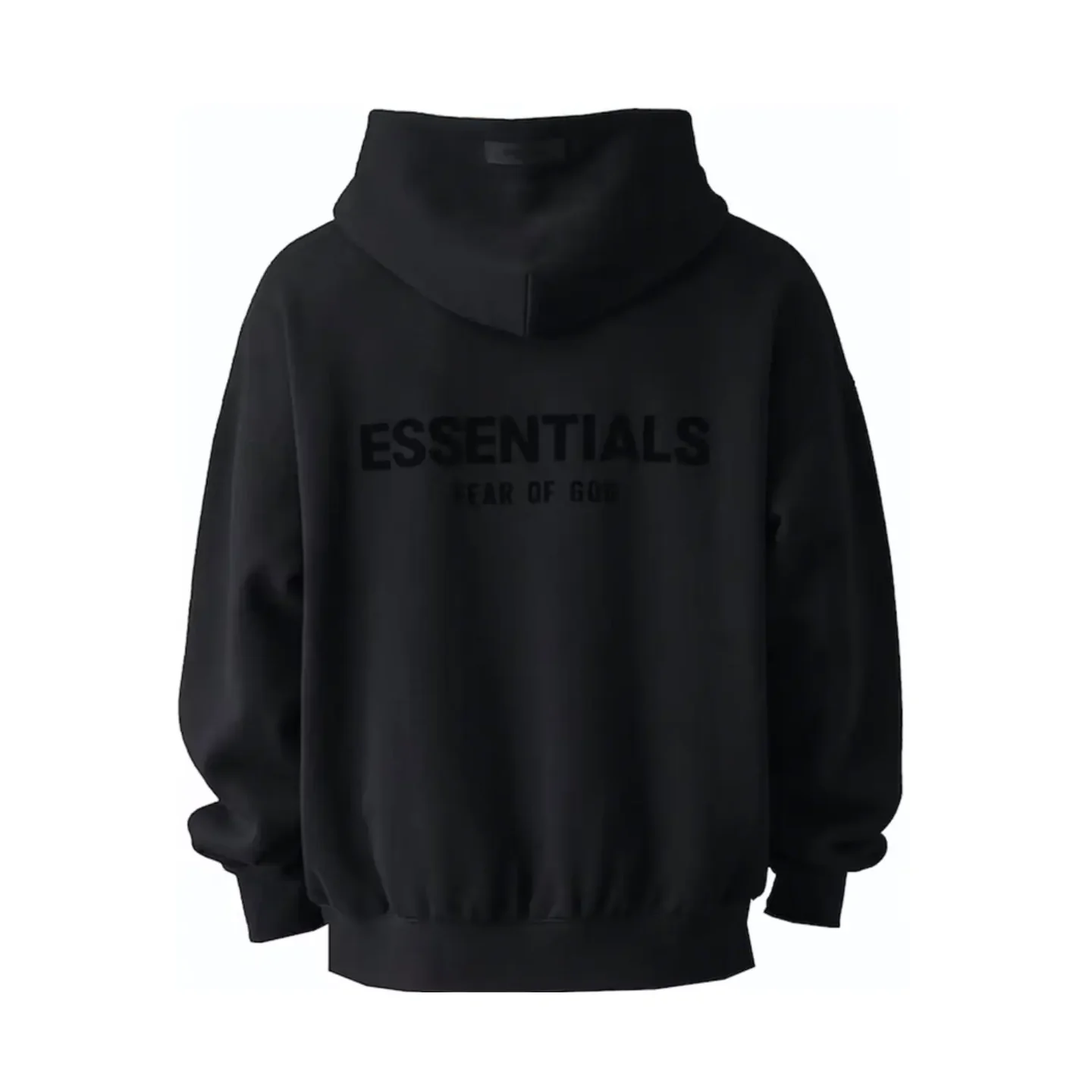 Fear-of-God-Essentials-Pullover-Chest-Logo-Hoodie-Stretch-LimoBlack