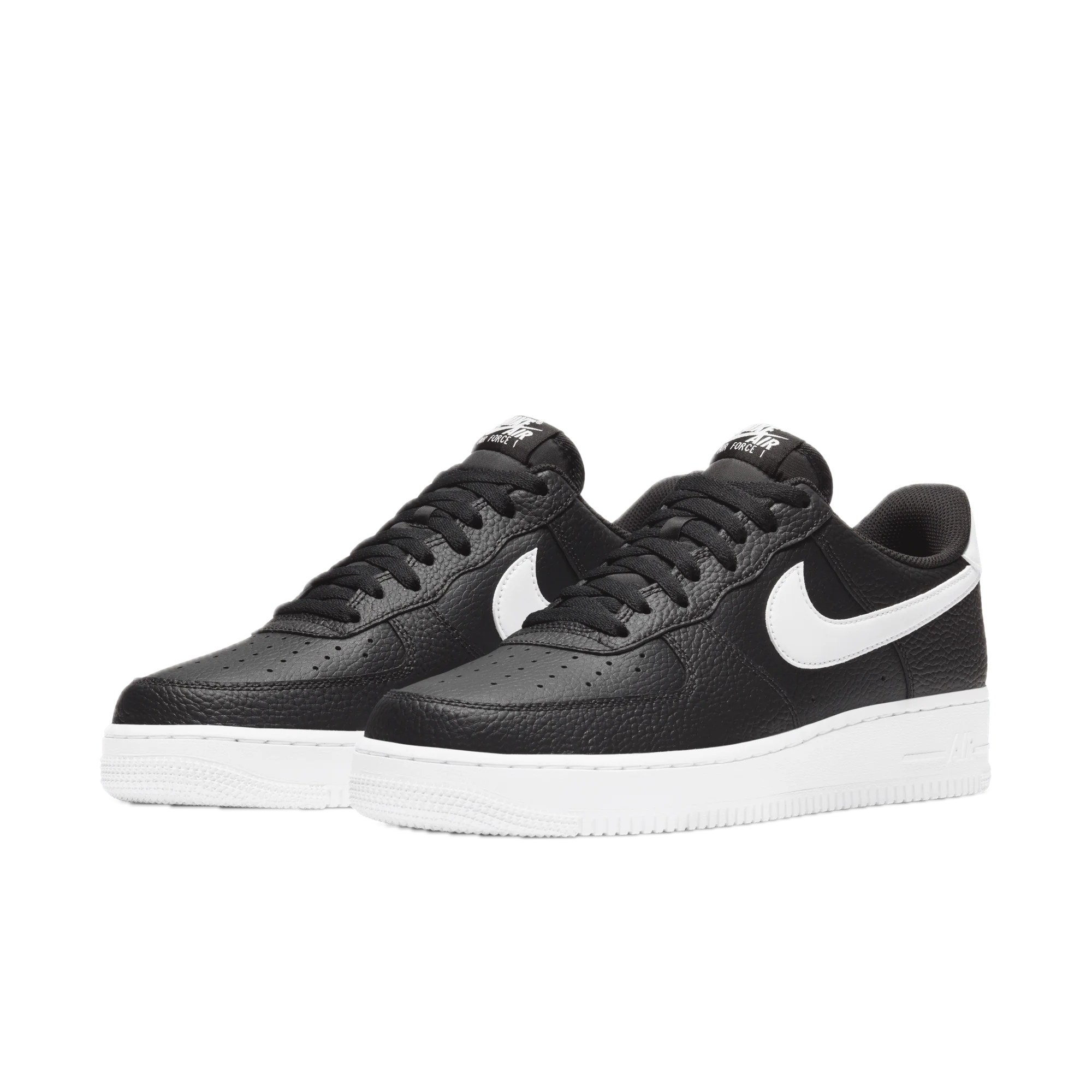 Nike-Air-Force-1-Low-07-Black-White-Pebbled-Leather-2
