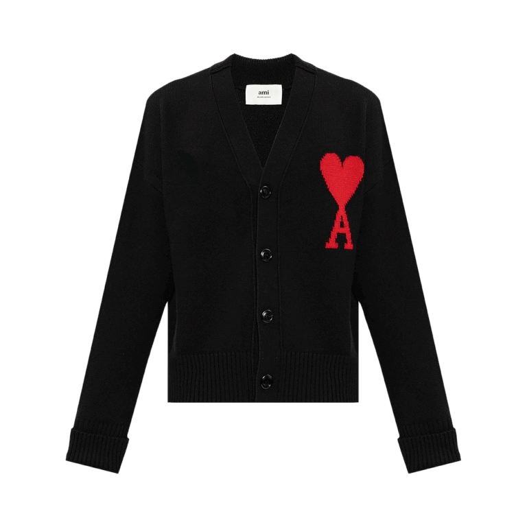 Ami De Coeur Cardigan ‚Black/Red‘