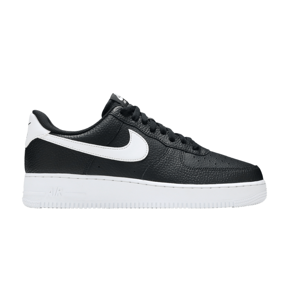 Nike Air Force 1 Low ’07 Black White Pebbled Leather Nike Air Force 1 Low ’07 Black White Pebbled Leather