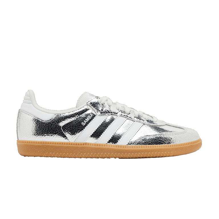 adidas Samba OG Silver Metallic Cracked Leather (Women’s)