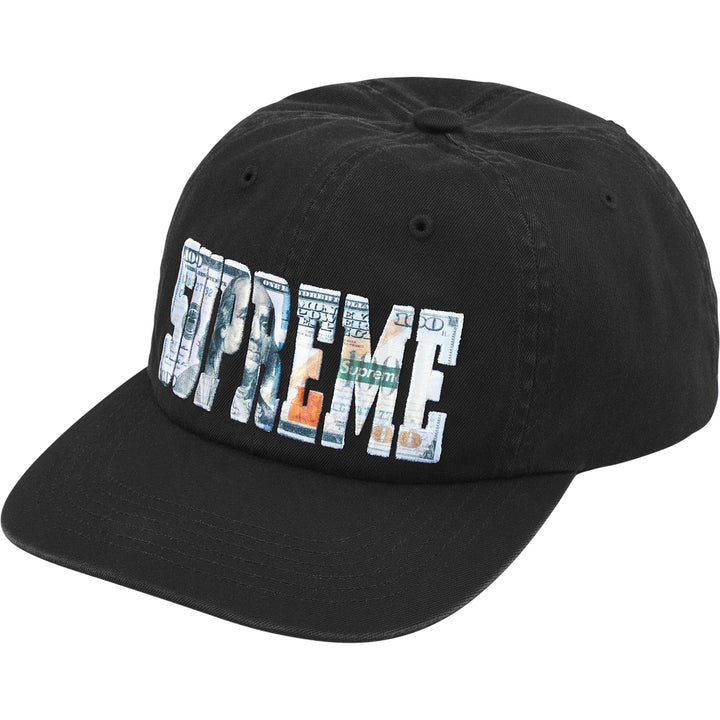 Supreme Embroidered Money Logo 6-Panel Black