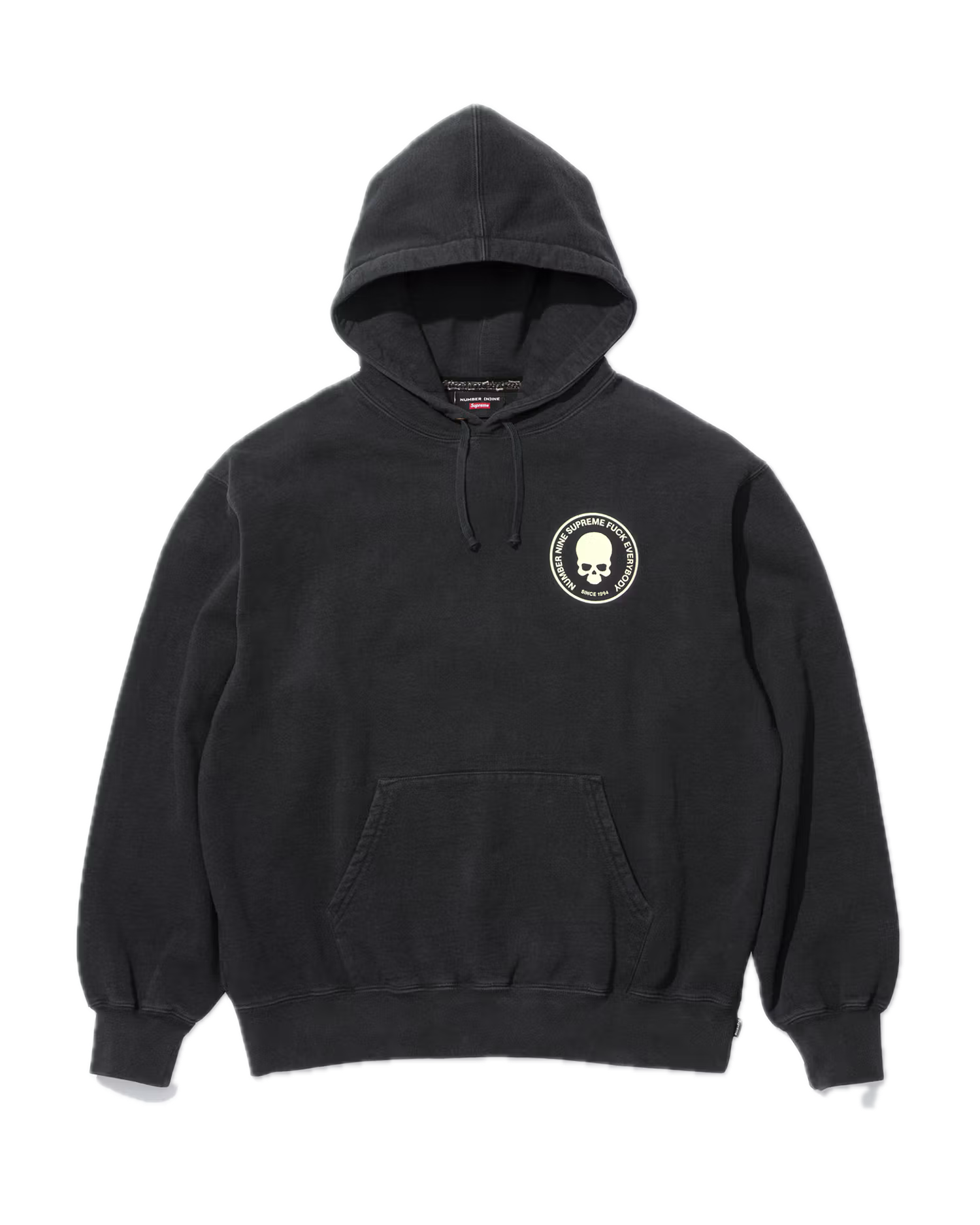 Supreme-Number-Nine-Hooded-Sweatshirt-Black
