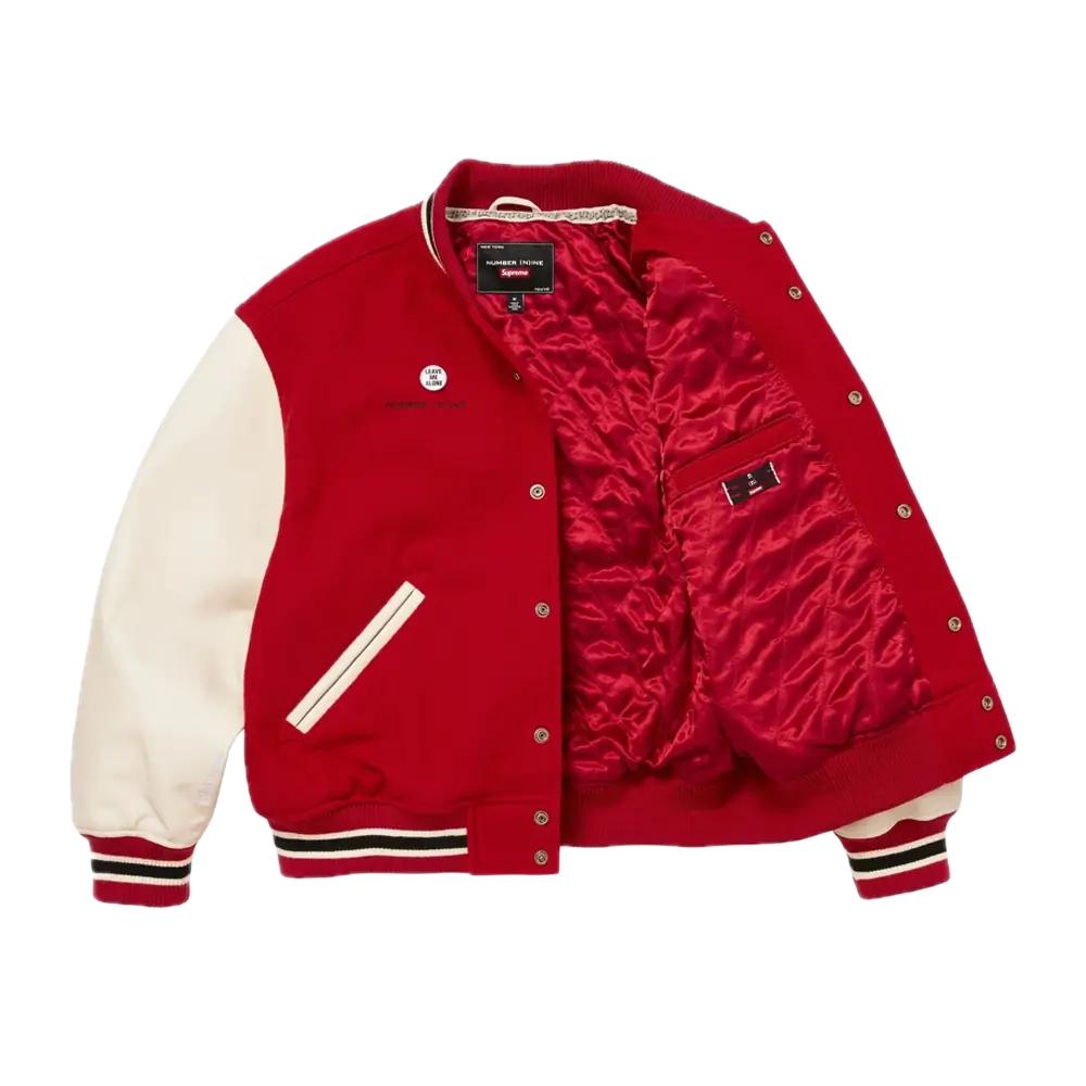 Supreme-Number-Nine-Mickey-Mouse-Varsity-Jacket-2