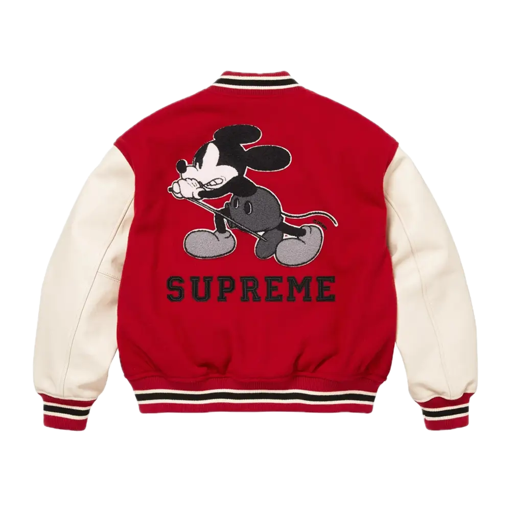 Supreme Number (N)ine Mickey Mouse Varsity Jacket Supreme Number (N)ine Mickey Mouse Varsity Jacket