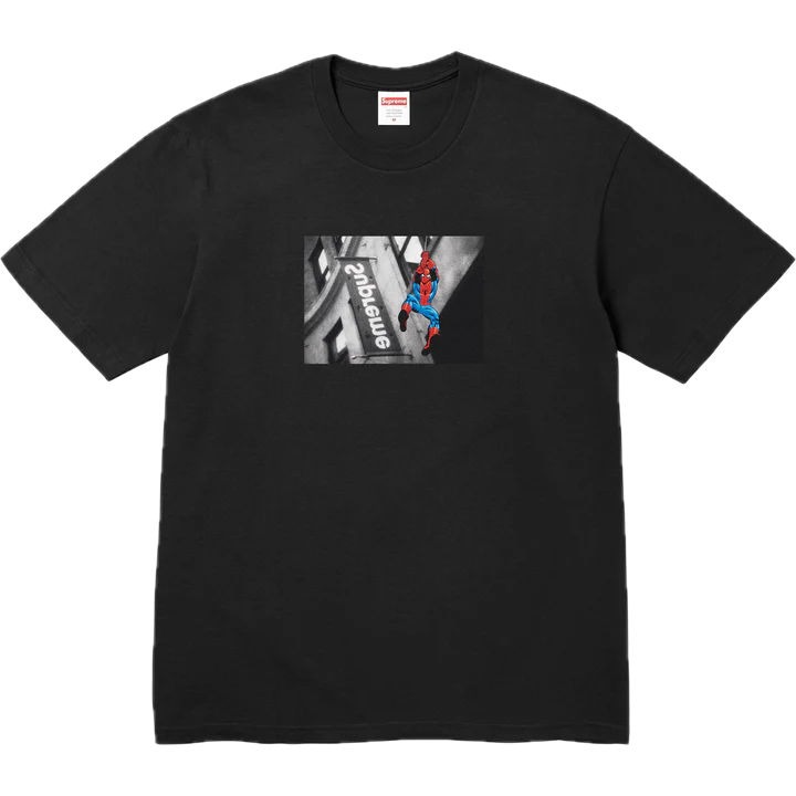 Supreme Spiderman Tee Black